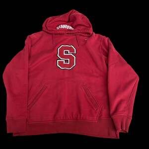 Stanford University Cardinals Nike Red Pullover Hoodie with Center Swoosh